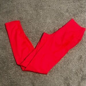Vibrant Red Kids Leggings
